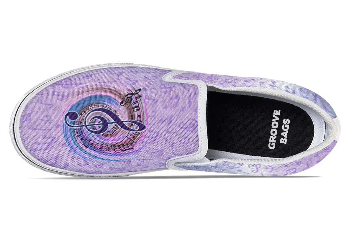 Magical Music Notes Slip-On Shoes