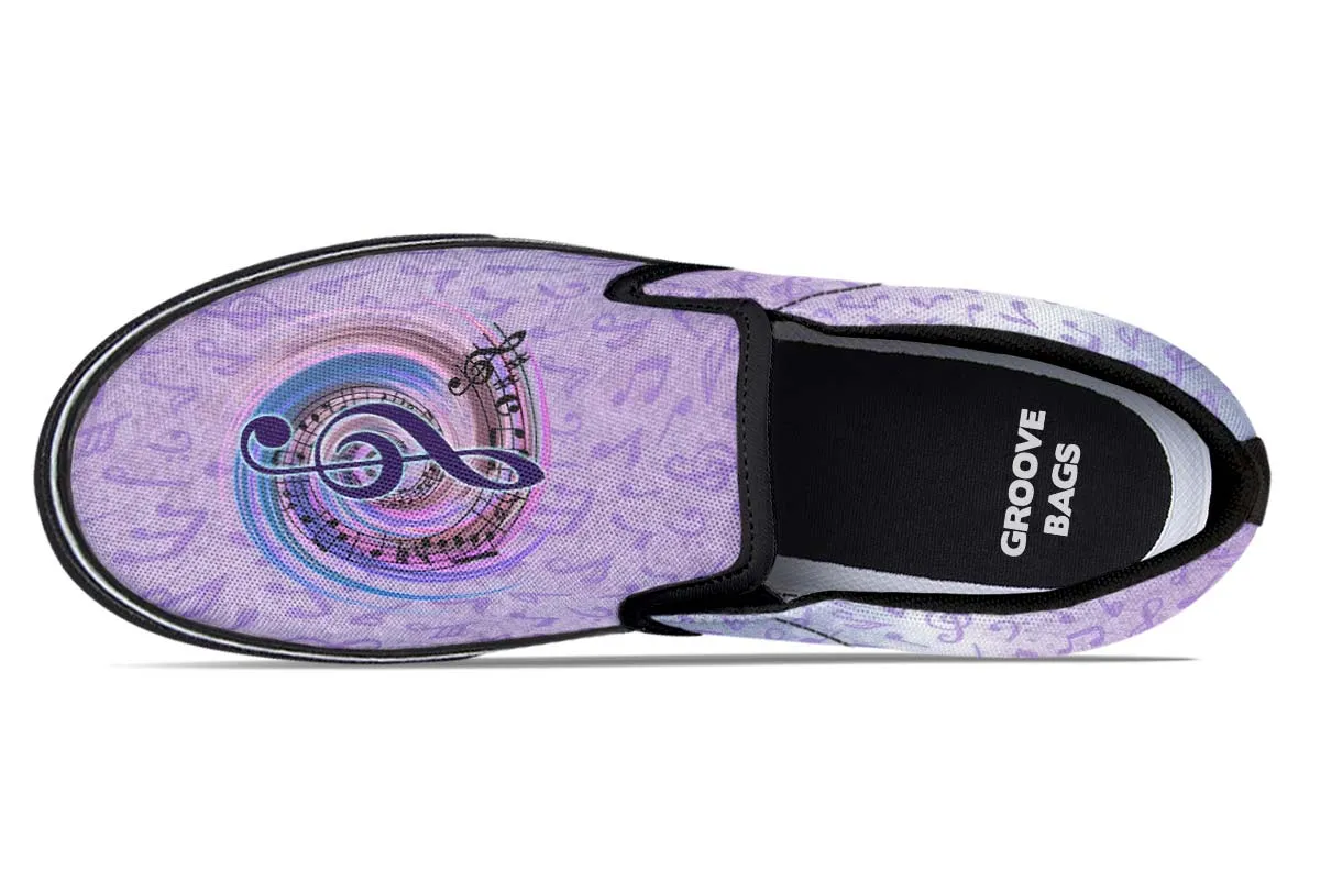 Magical Music Notes Slip-On Shoes