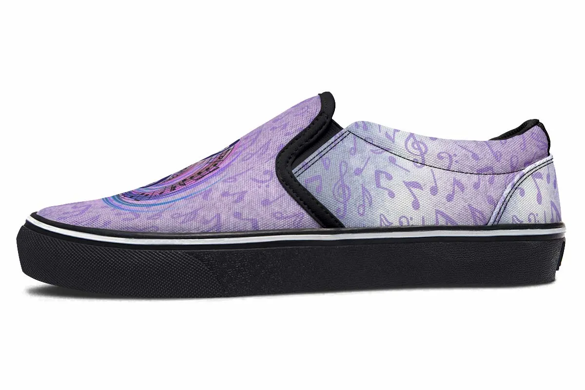 Magical Music Notes Slip-On Shoes