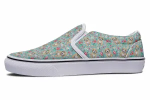 Maltipoo Flower Slip-On Shoes