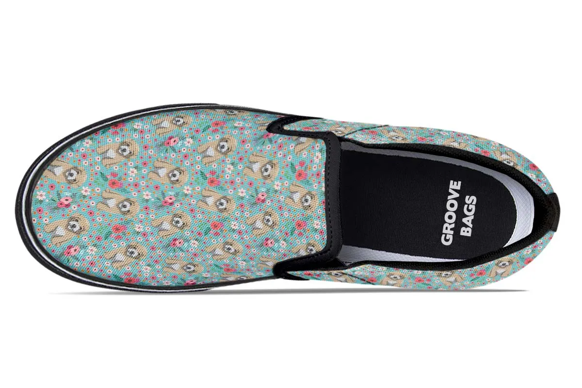 Maltipoo Flower Slip-On Shoes