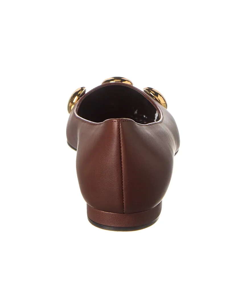 Manolo Blahnik Chappa Leather Flat