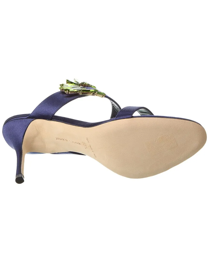 Manolo Blahnik Chivela 90 Satin Sandal