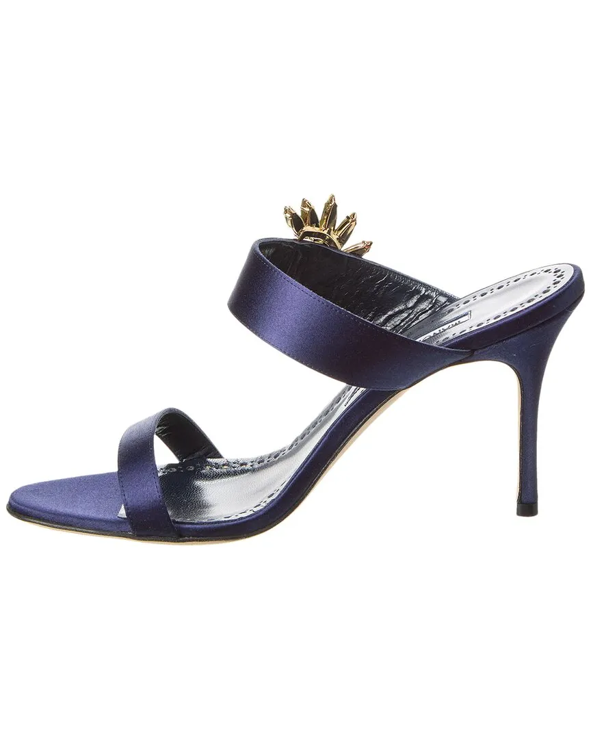 Manolo Blahnik Chivela 90 Satin Sandal