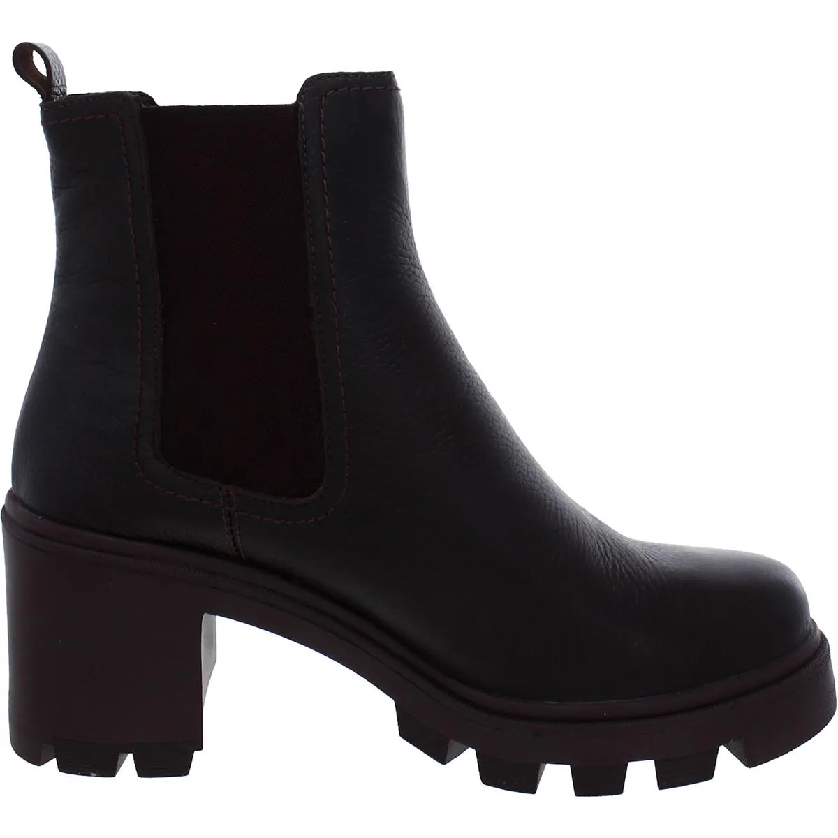 Marion Womens Lugged Sole Slip On Ankle Boots