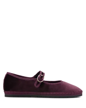 Mel Burgundy Velvet