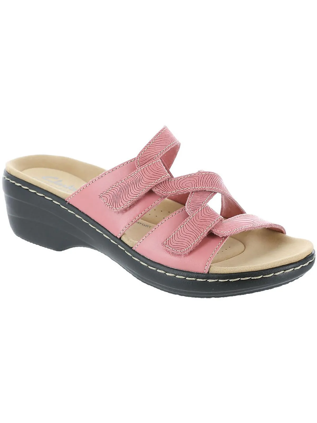 Merliah Karli Womens Leather Slip On Strappy Sandals