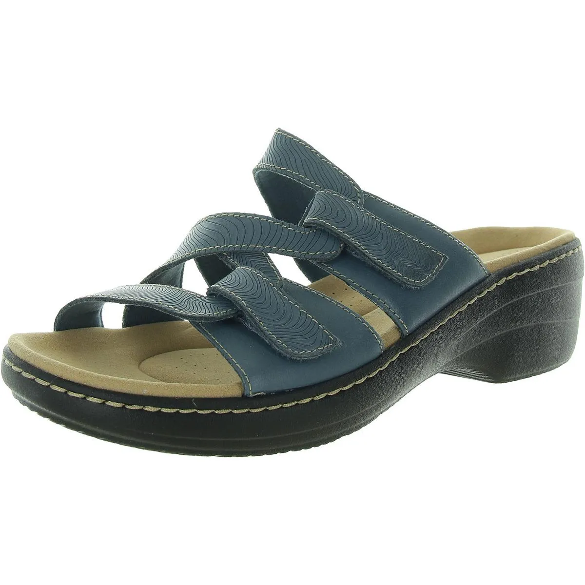 Merliah Karli Womens Leather Slip On Strappy Sandals