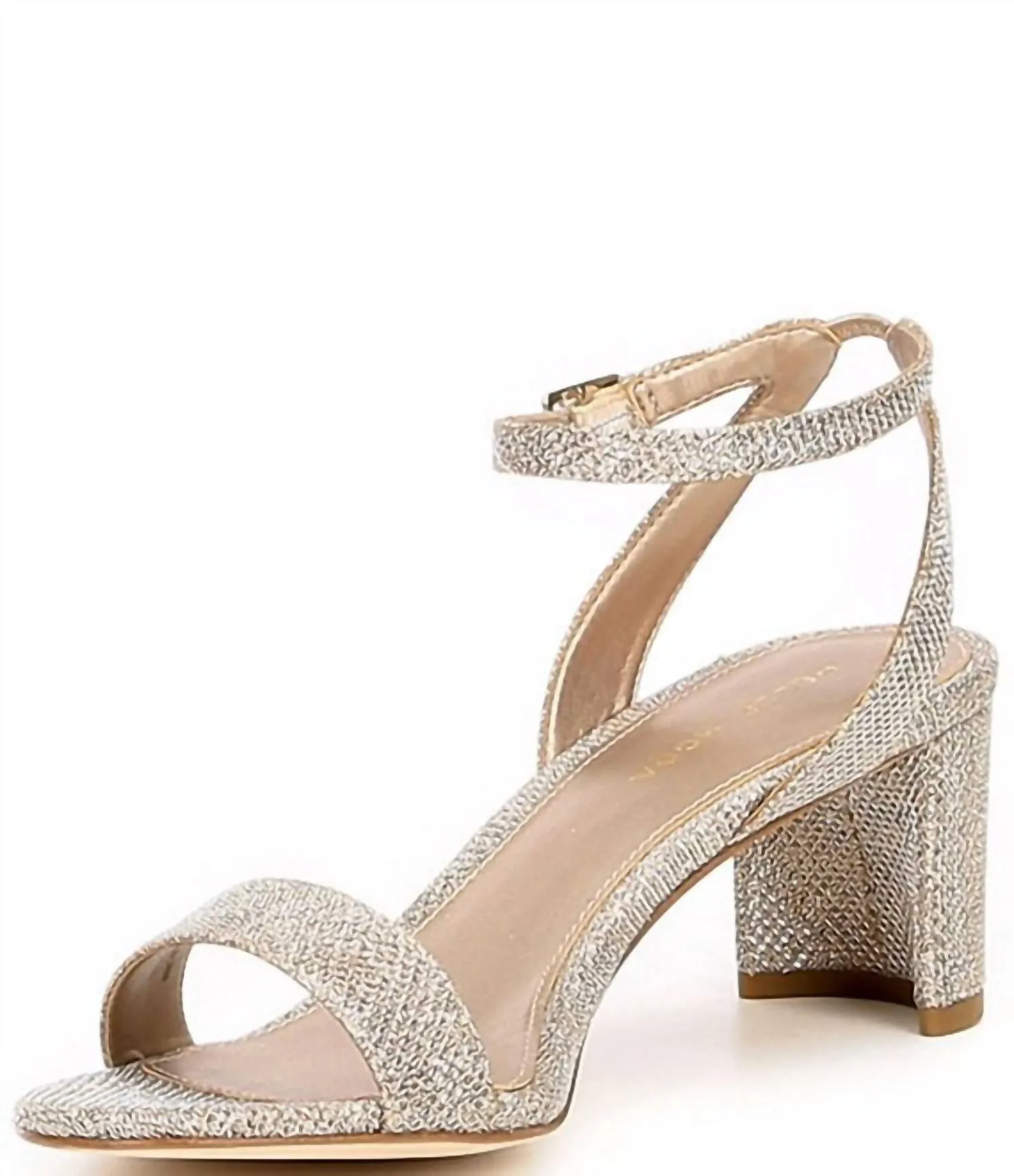 Moira 2 Low Heel Sandals In Plantino Gold