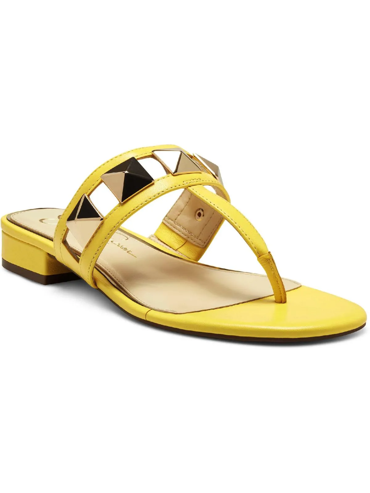 Movena Womens Embellished Slip-On Thong Sandals