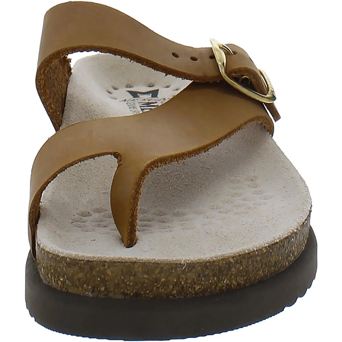 Nalia Womens Slip On Toe Loop Footbed Sandals