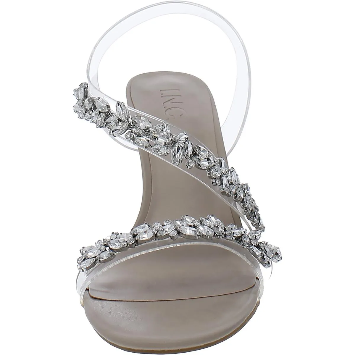 Nashbelle Womens Embellished Slip On Heels