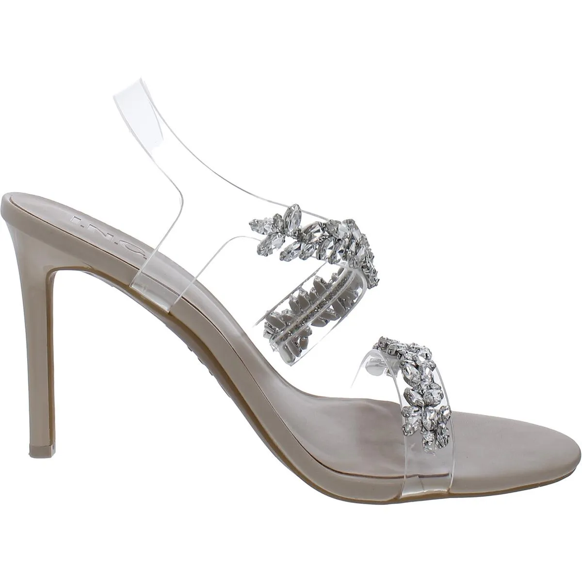 Nashbelle Womens Embellished Slip On Heels