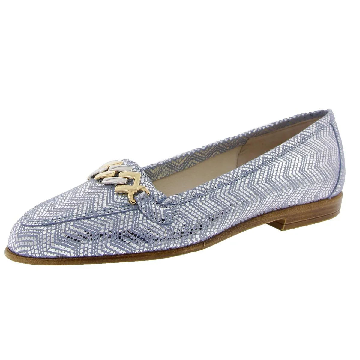 Oste Womens Leather Slip On Loafers