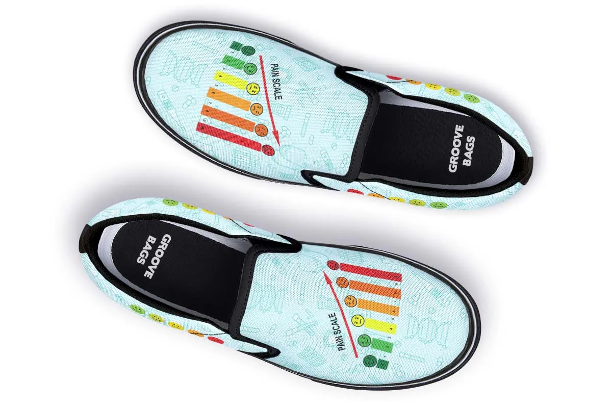 Pain Scale Slip-On Shoes