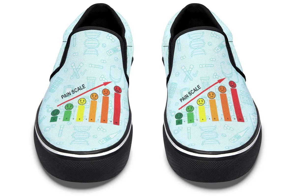 Pain Scale Slip-On Shoes