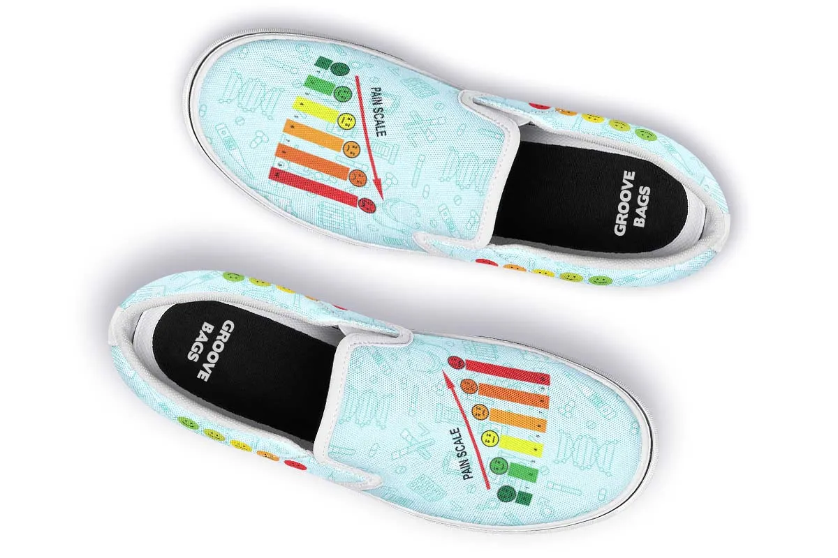 Pain Scale Slip-On Shoes
