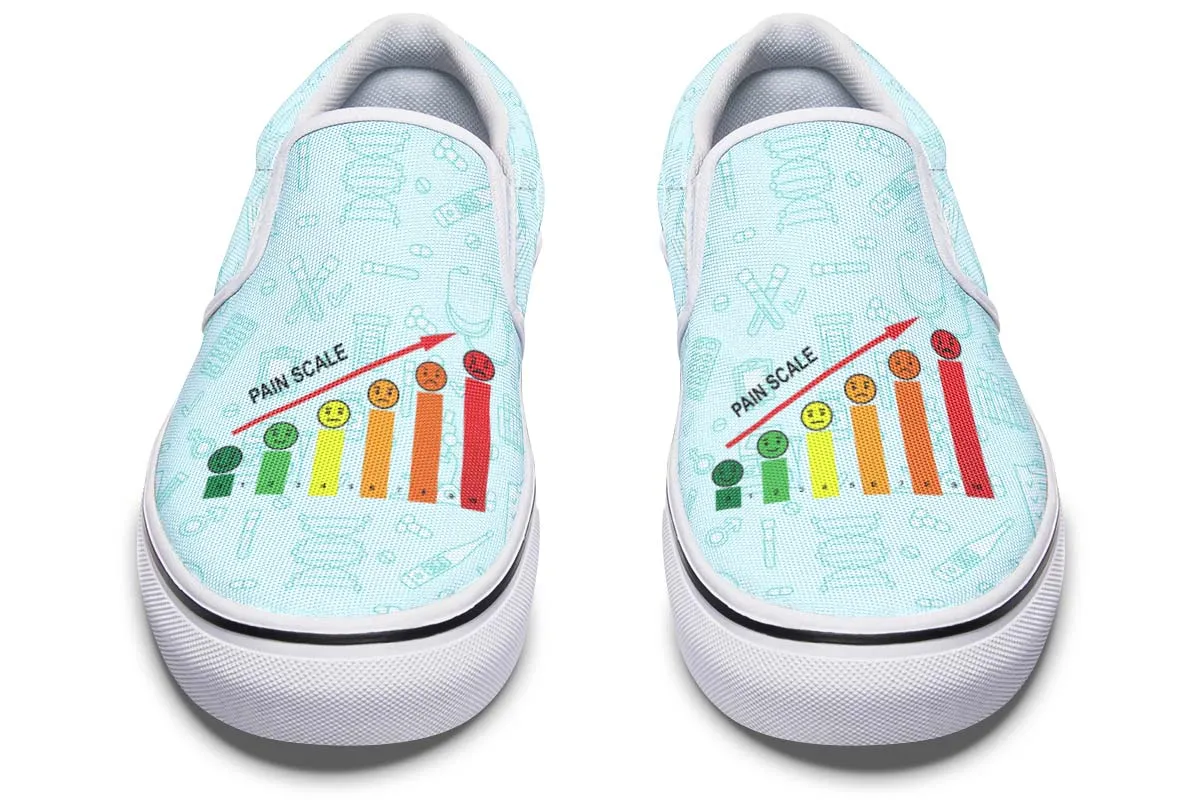 Pain Scale Slip-On Shoes