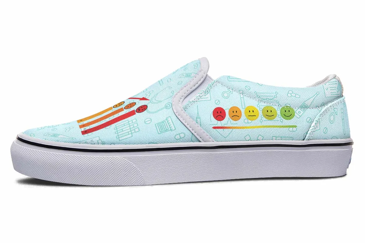 Pain Scale Slip-On Shoes