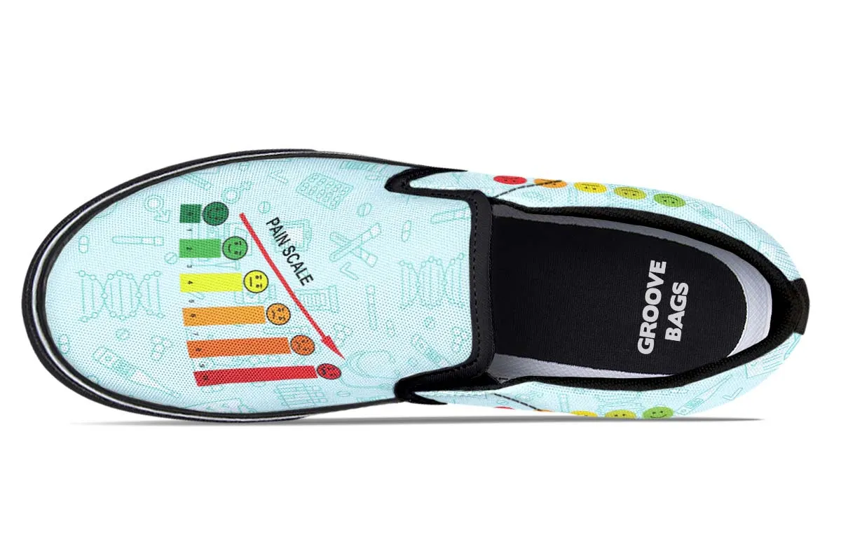 Pain Scale Slip-On Shoes