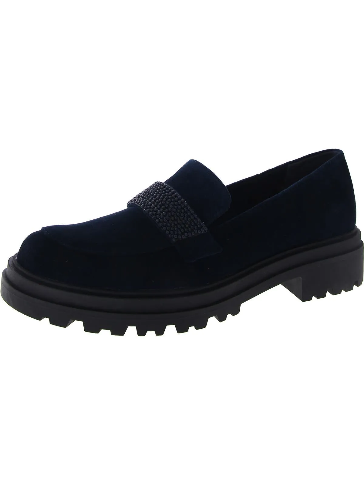 Paz Womens Suede Slip-On Loafers