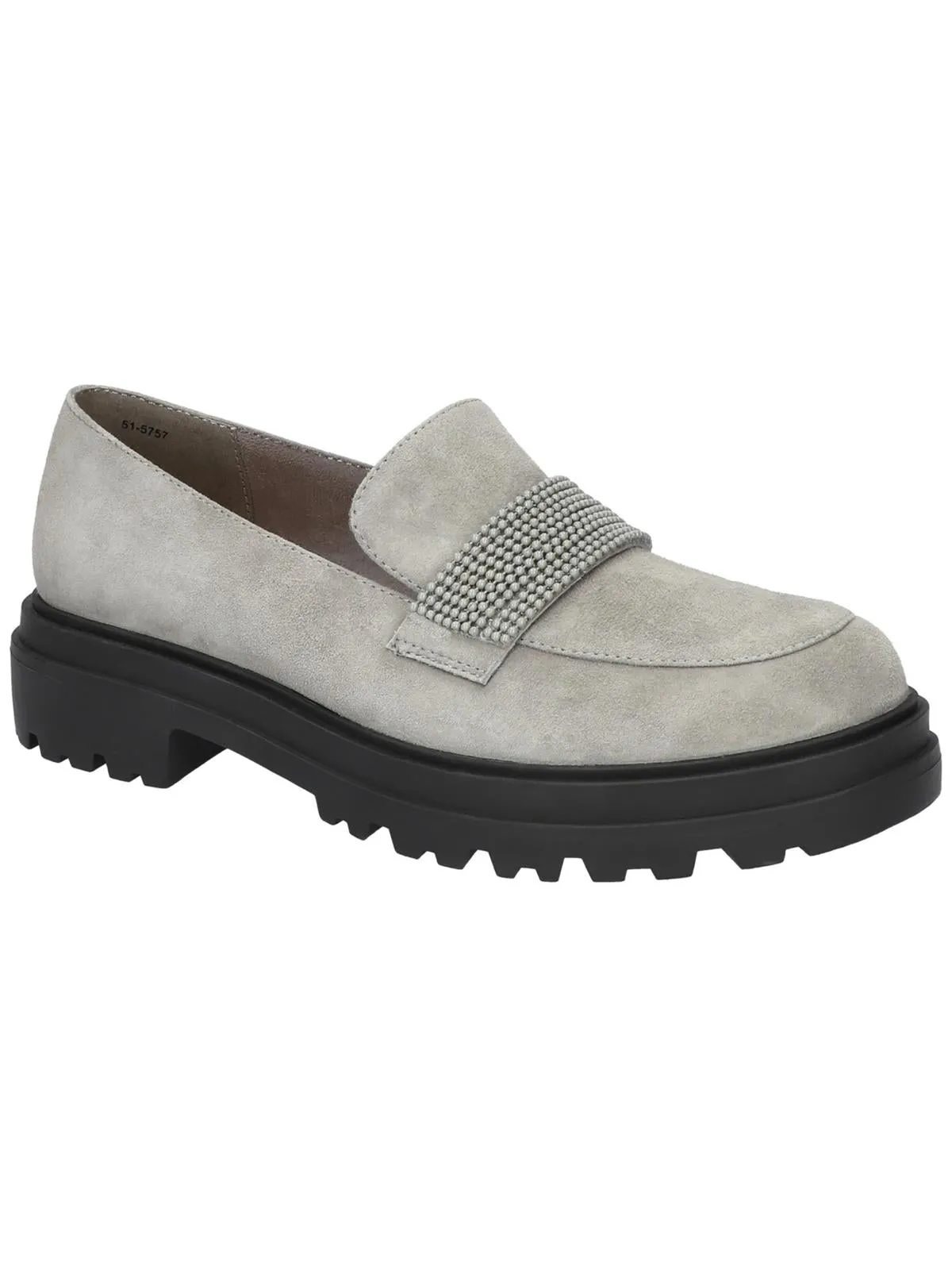 Paz Womens Suede Slip-On Loafers