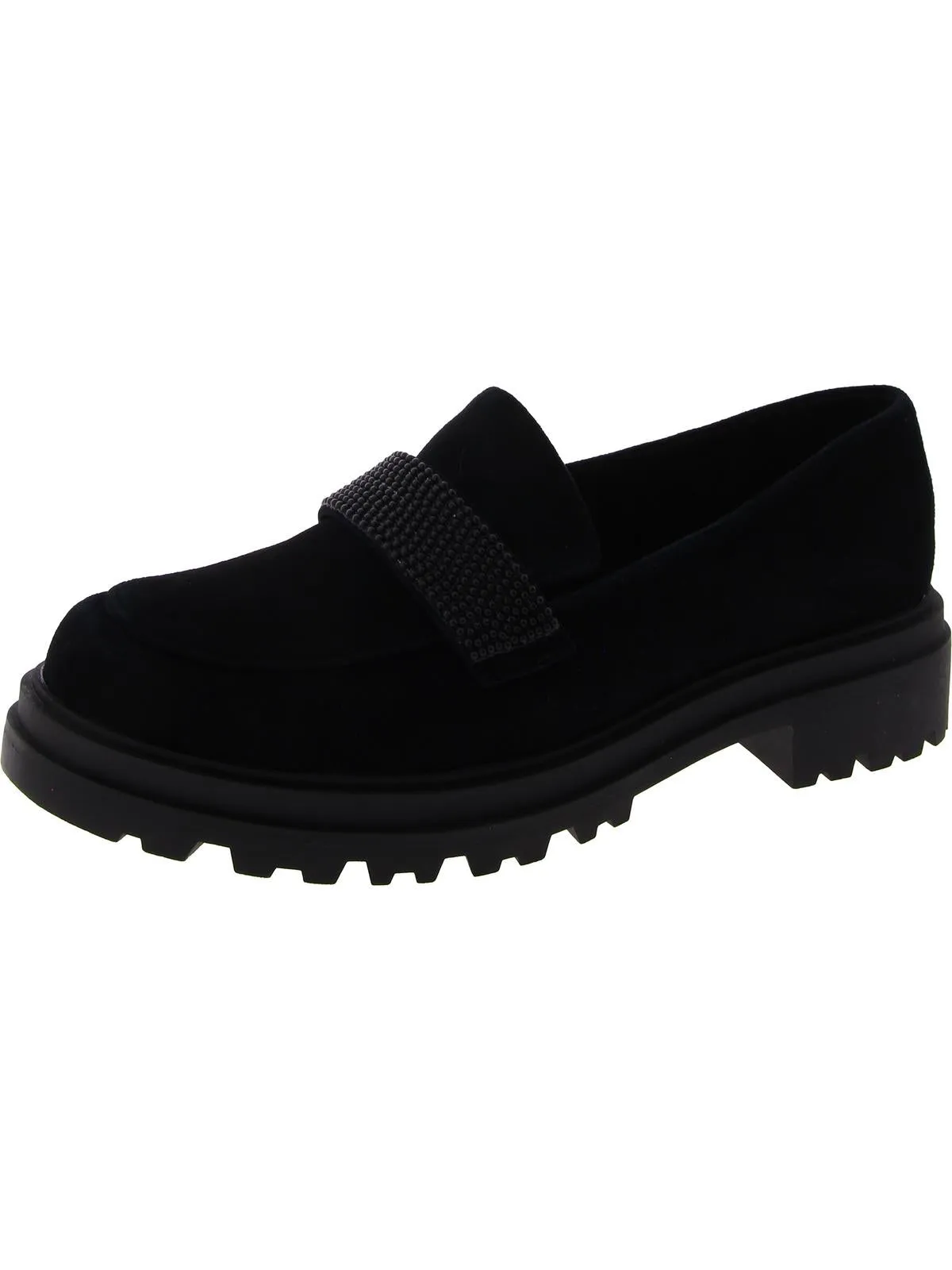 Paz Womens Suede Slip-On Loafers