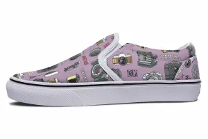 Photography Pattern Slip-On Shoes
