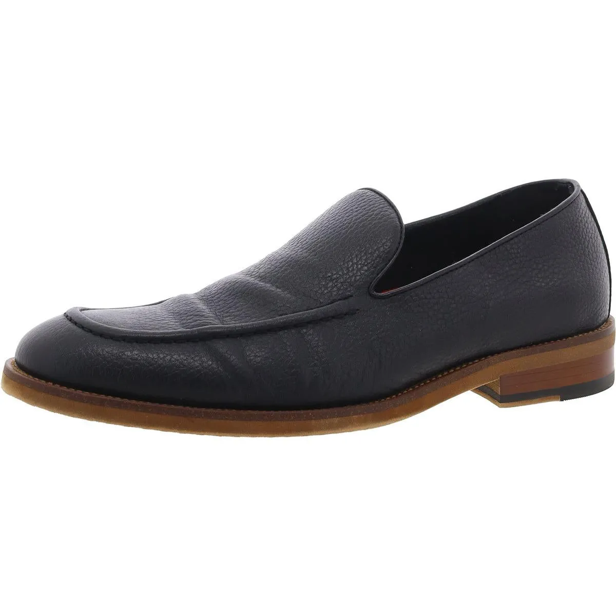 Prentice Mens Leather Slip-On Loafers