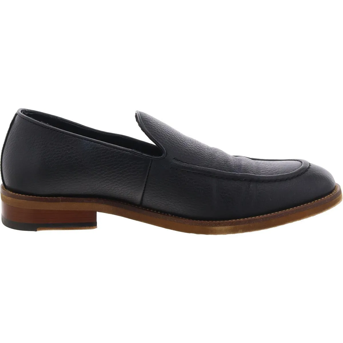 Prentice Mens Leather Slip-On Loafers