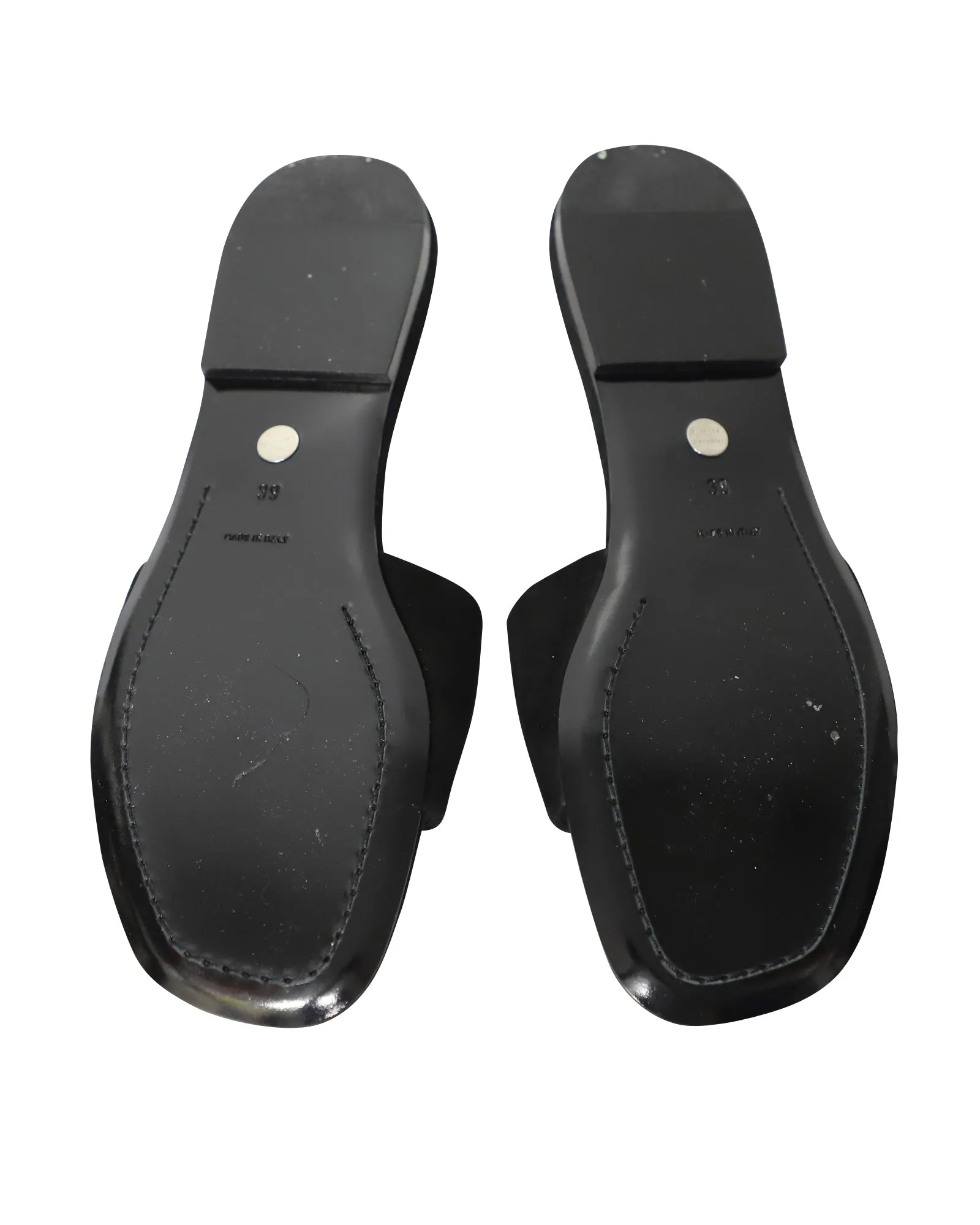 Proenza Schouler Slides in Black Suede