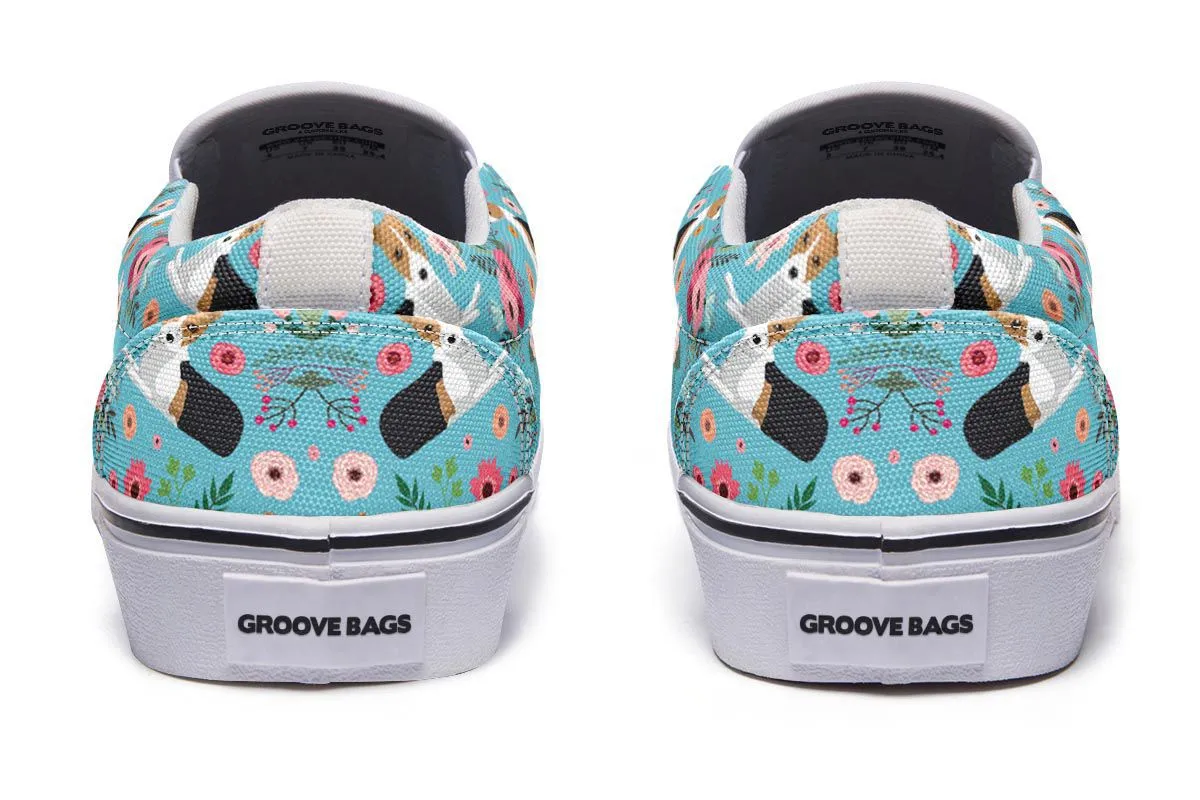 Rat Terrier Flower Slip-On Shoes