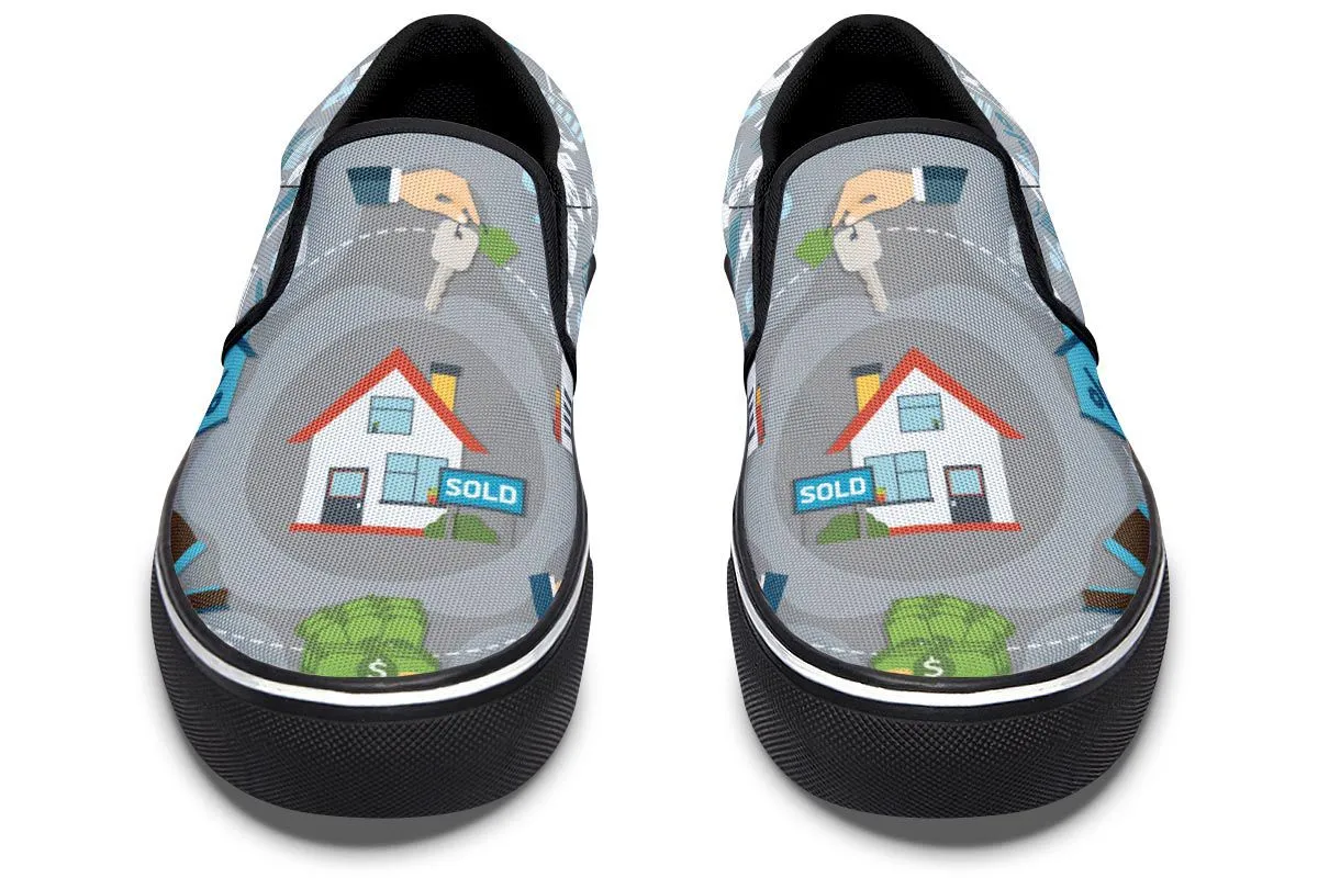 Real Estate Sold Slip-On Shoes