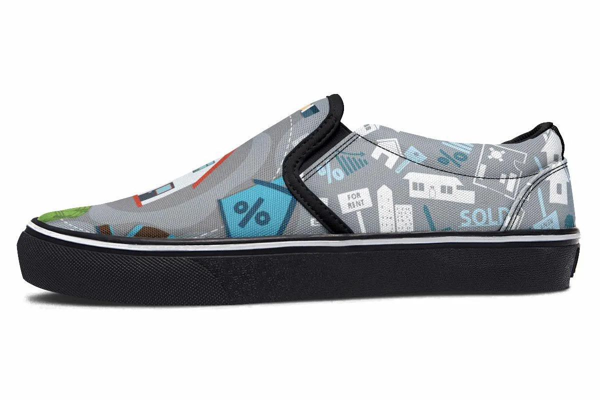Real Estate Sold Slip-On Shoes
