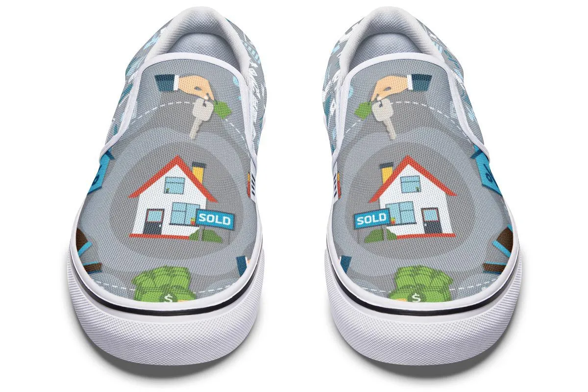 Real Estate Sold Slip-On Shoes
