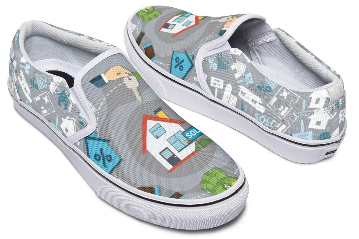 Real Estate Sold Slip-On Shoes
