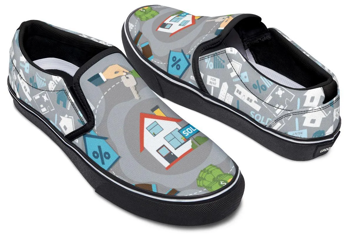 Real Estate Sold Slip-On Shoes