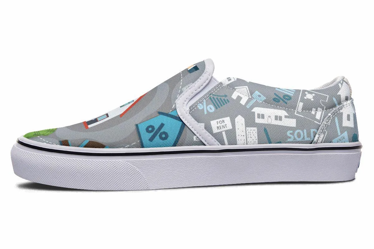 Real Estate Sold Slip-On Shoes