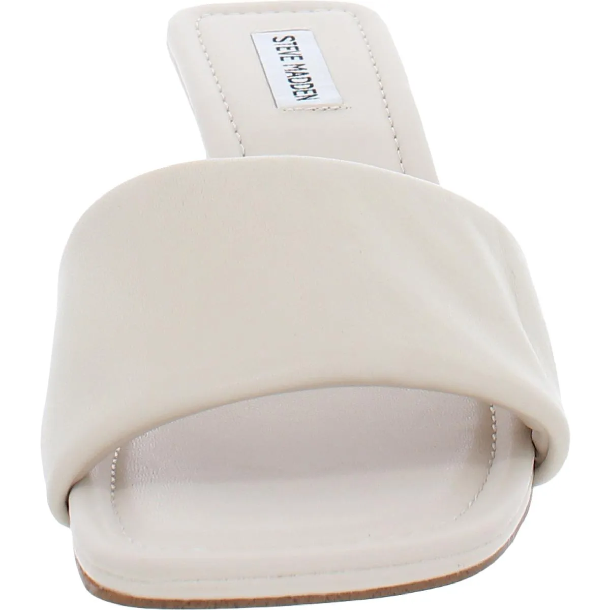 Saged Womens Leather Slip On Slide Sandals