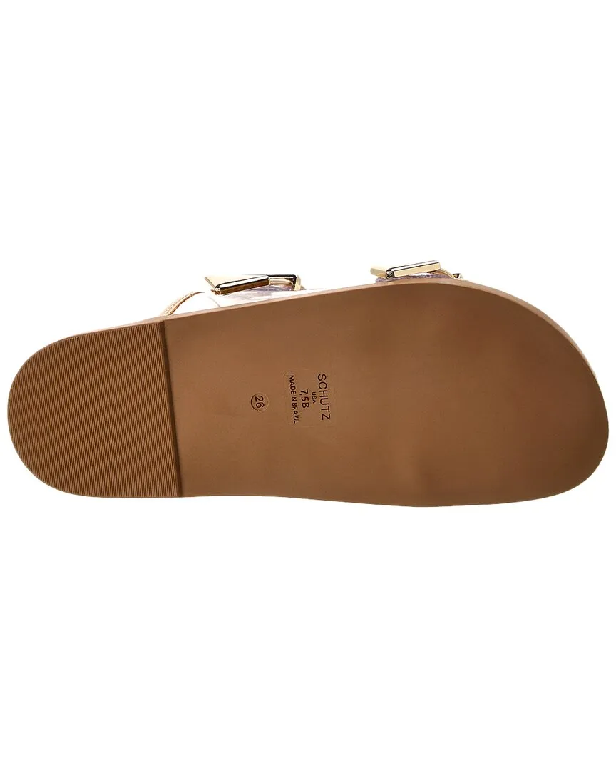 Schutz Naomi Vinyl Leather Flat