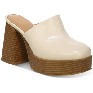 Shay Womens Patent Slip On Clogs