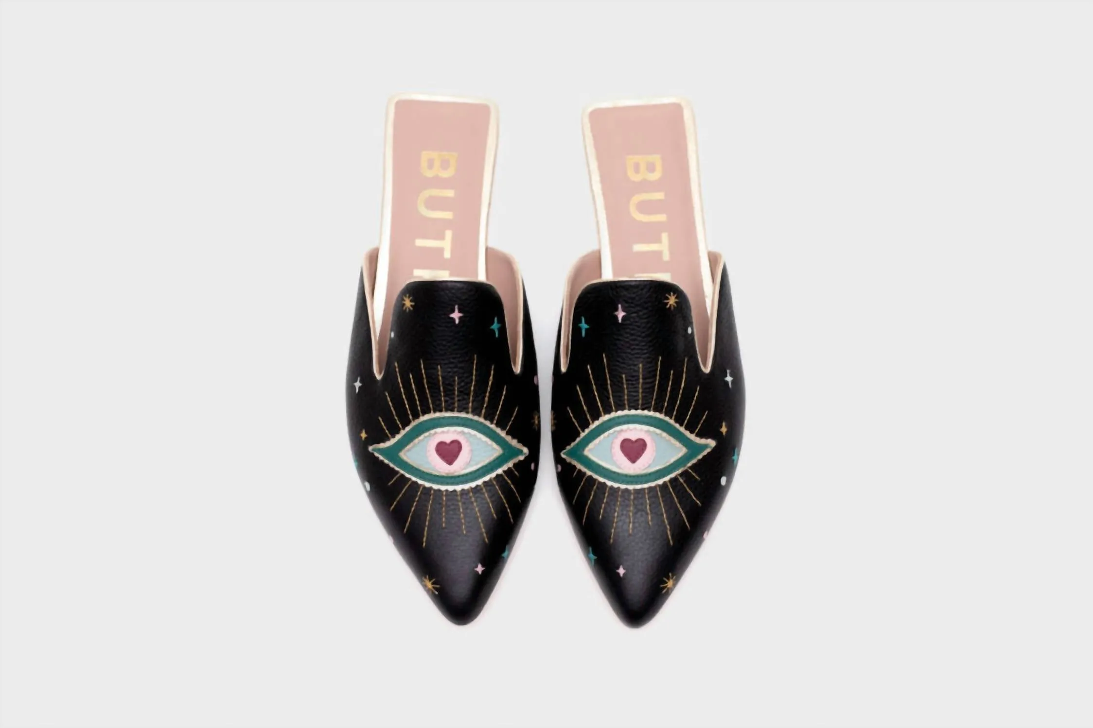 Shazam Mule Flat Sandal In Black