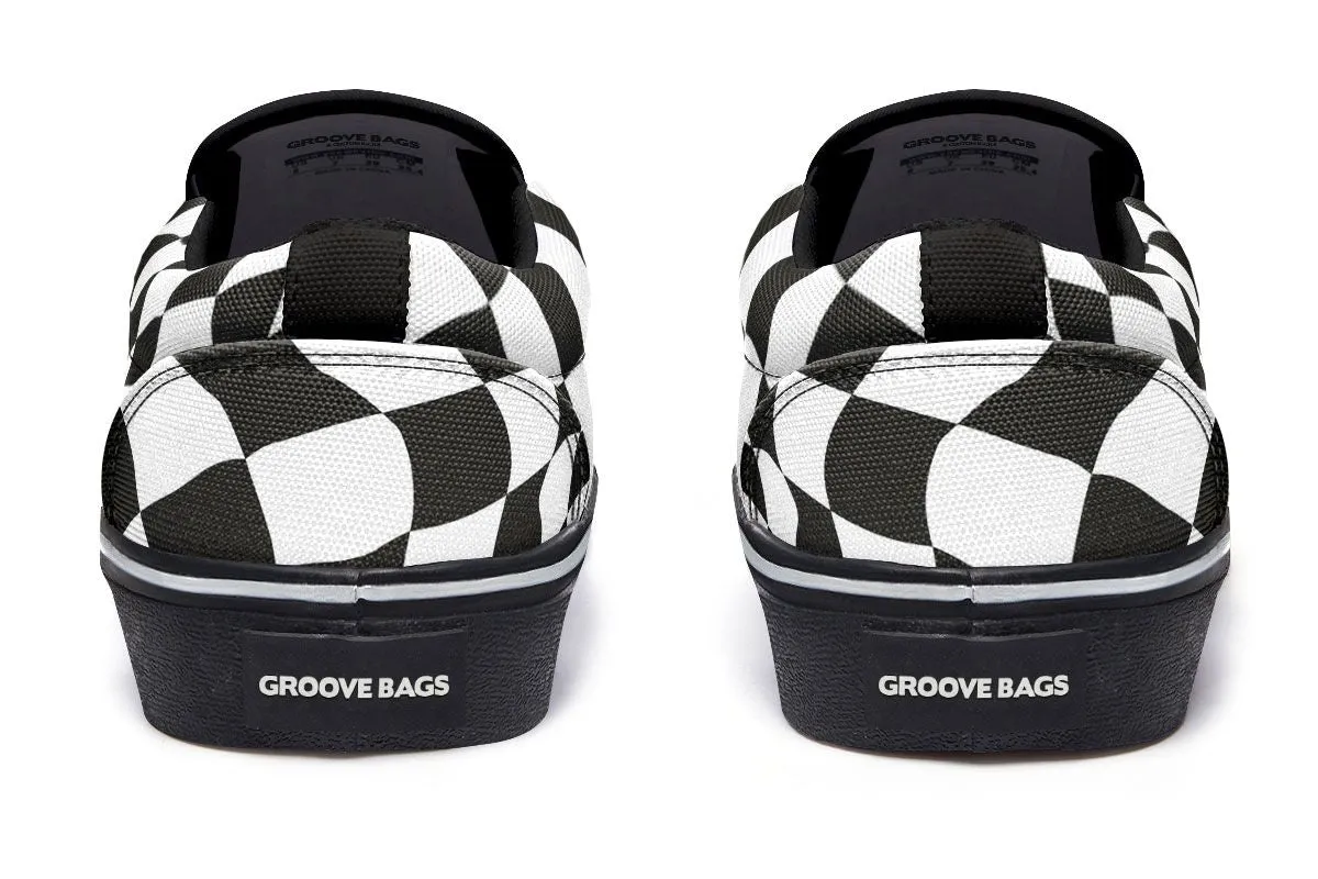 Skull Mechanic Slip-On Shoes