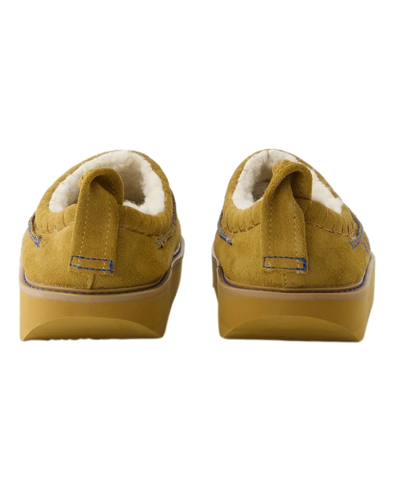 Slides Slip On - Ader Error - Leather - Camel