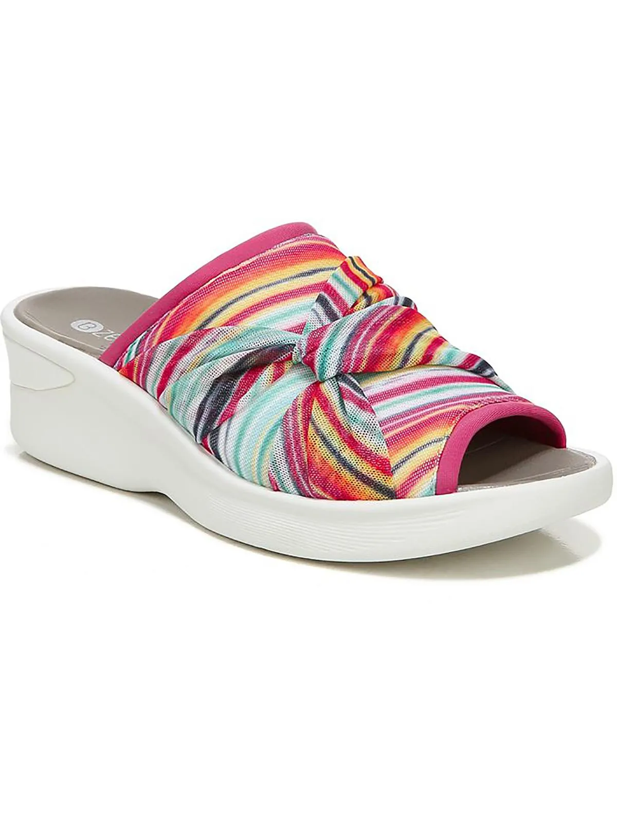 Smile II Womens Slip On Wedge Sandals