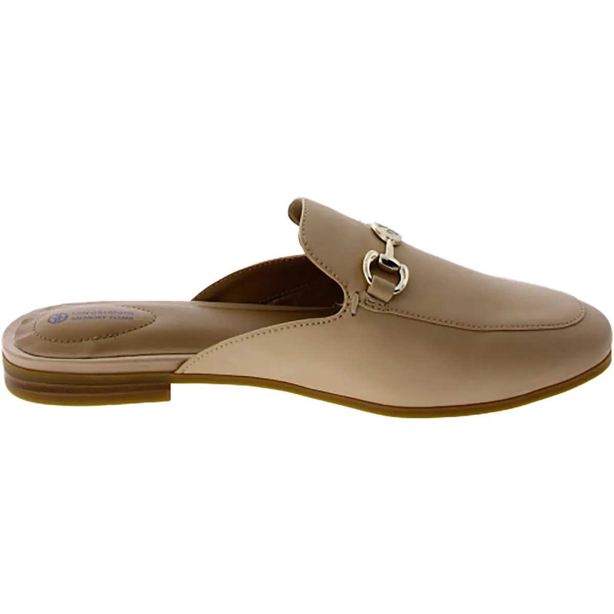Soleena Womens Leather Slip-On Mules