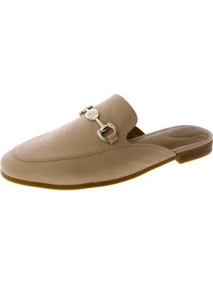 Soleena Womens Leather Slip-On Mules