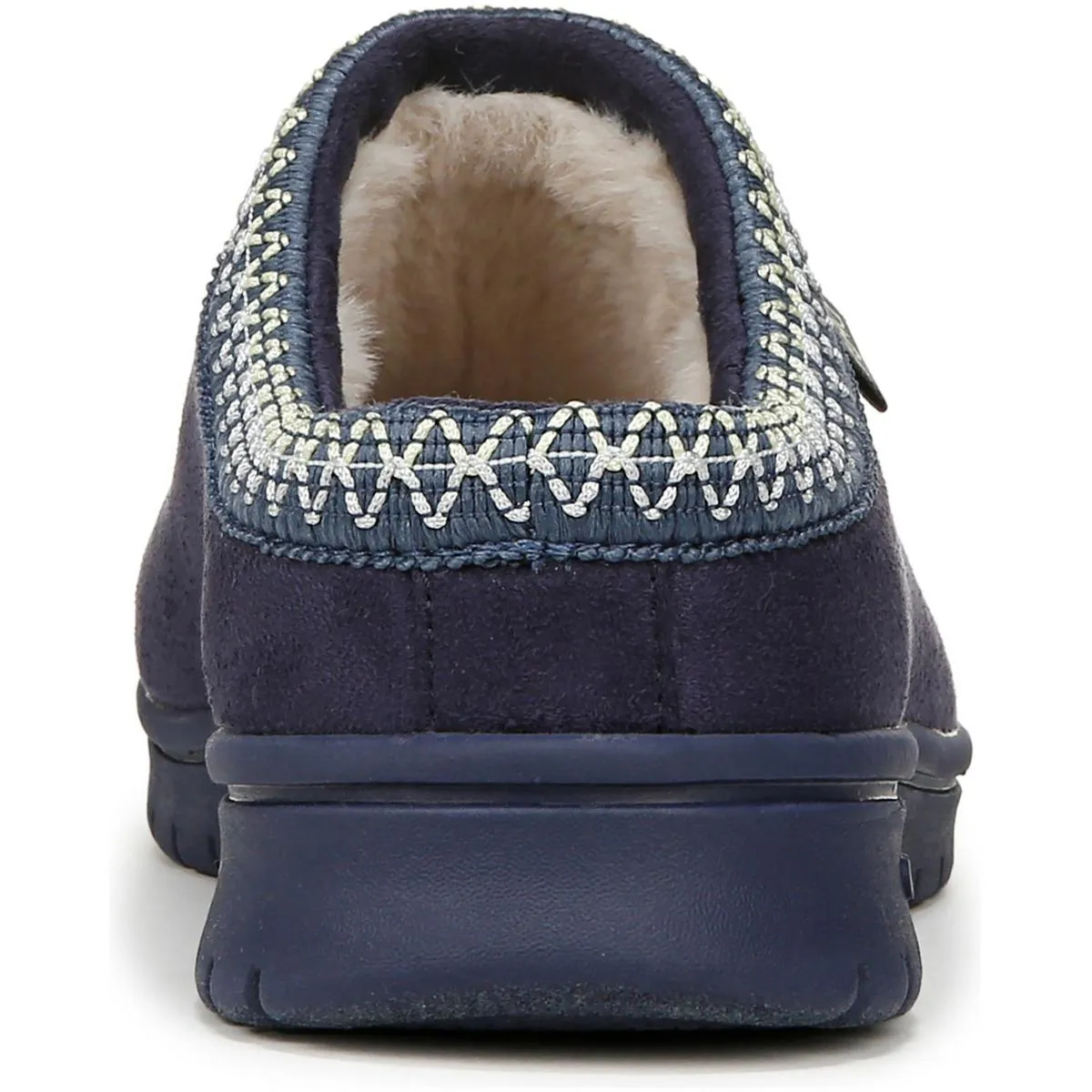 Stellar Womens Embroidered Faux Fur Slip-On Sneakers