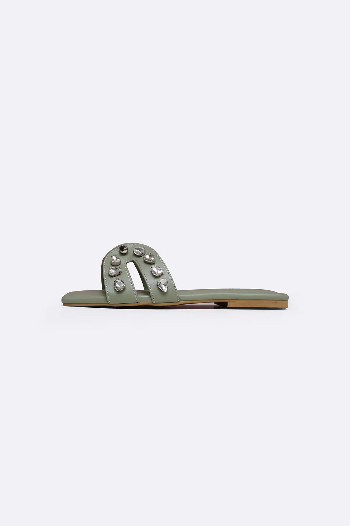 STUDDED CRYSTAL SLIDES