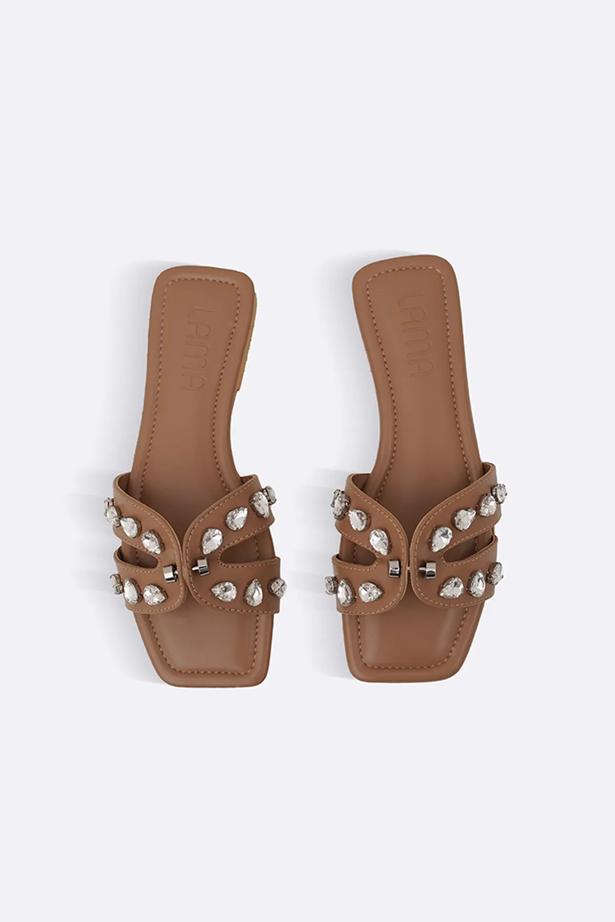 STUDDED CRYSTAL SLIDES